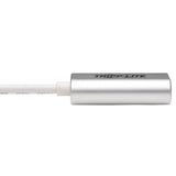 Tripp Lite by Eaton USB-C to 3.5-mm Stereo Audio Adapter, Silver, U437-002