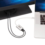 Tripp Lite by Eaton USB-C to 3.5-mm Stereo Audio Adapter, Silver, U437-002
