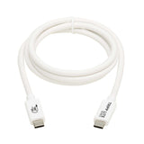Tripp Lite by Eaton USB4 Charge-and-Sync 40-Gbps 240-Watt USB-C PD Cable, White, 3.3 Ft., U521-1P0M-WH