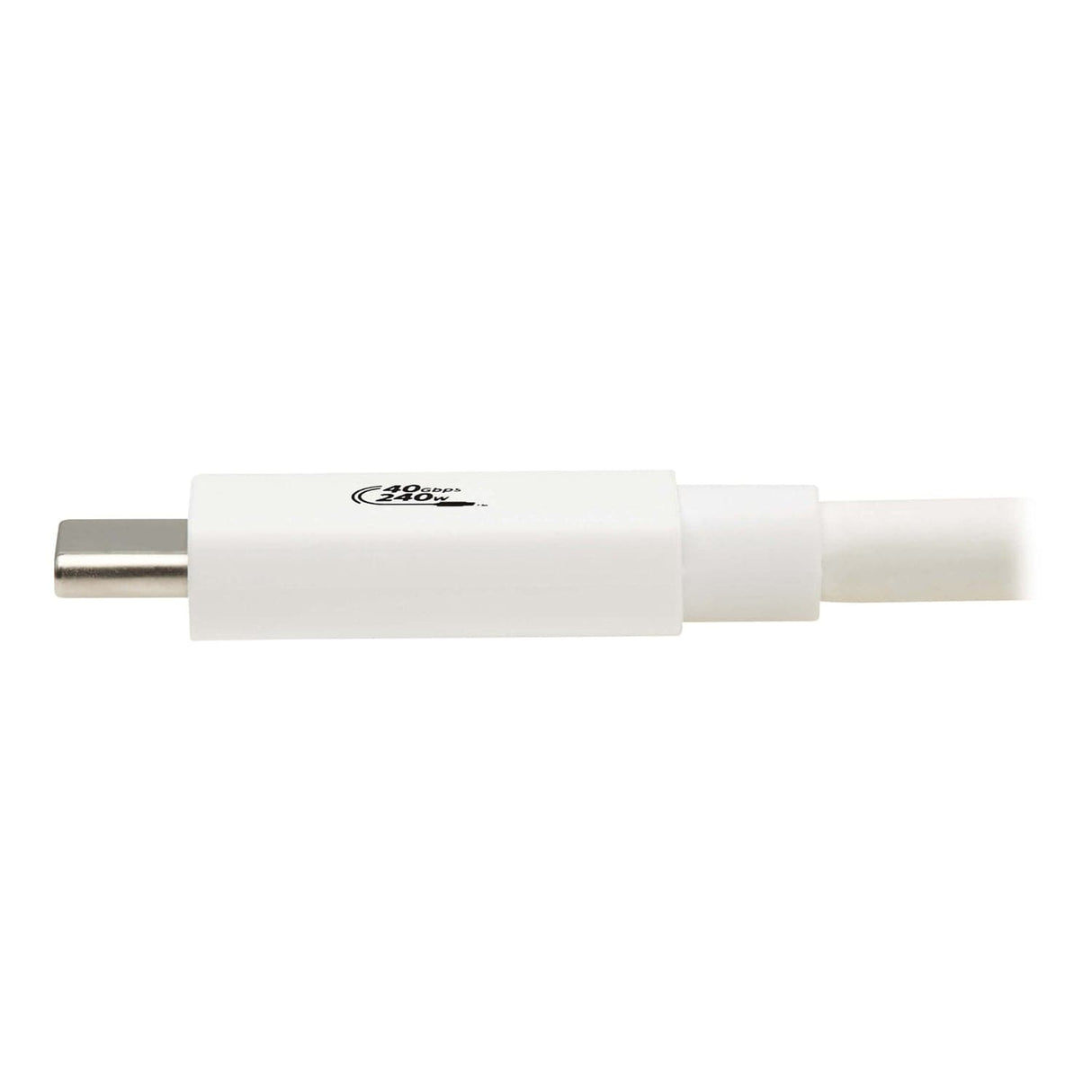 Tripp Lite by Eaton USB4 Charge-and-Sync 40-Gbps 240-Watt USB-C PD Cable, White, 3.3 Ft., U521-1P0M-WH