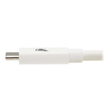 Tripp Lite by Eaton USB4 Charge-and-Sync 40-Gbps 240-Watt USB-C PD Cable, White, 3.3 Ft., U521-1P0M-WH