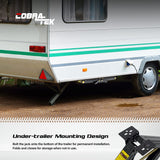 Cobra-Tek Heavy-Duty Scissor Jack with 5000-Lb.-Capacity for RV, Camping, and Vehicle Lifting, 24-In. High, Stable Bow-Tie Base, J-5000