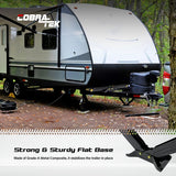 Cobra-Tek Heavy-Duty Scissor Jack with 5000-Lb.-Capacity for RV, Camping, and Vehicle Lifting, 24-In. High, Stable Bow-Tie Base, J-5000