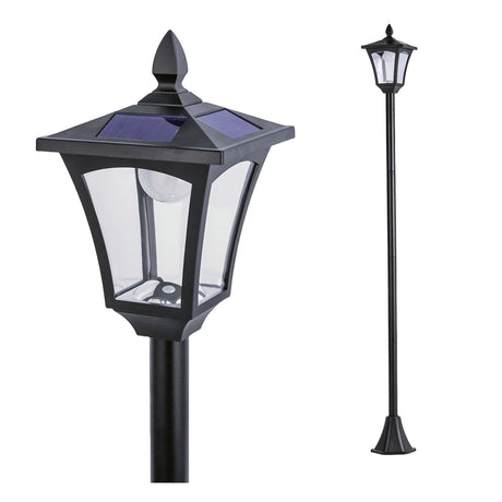 Home Zone Security 68-In. Solar-Powered Decorative Outdoor Post Lamp Light, ELI1581V