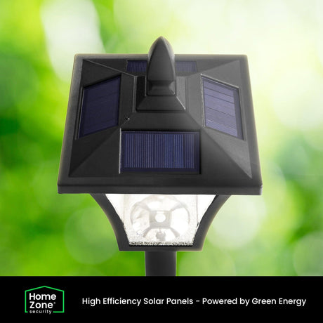 Home Zone Security 68-In. Solar-Powered Decorative Outdoor Post Lamp Light, ELI1581V