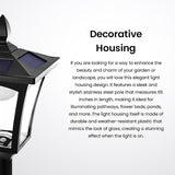 Home Zone Security 68-In. Solar-Powered Decorative Outdoor Post Lamp Light, ELI1581V