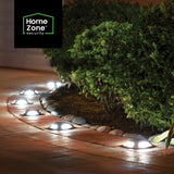 Home Zone Security Solar-Powered Waterproof Integrated LED Deck Lights, 20 Lumens, 4 Pack