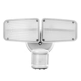 Home Zone Security 3000-Lumen Twin-Head Halo Dual-Brightness LED Security Floodlight