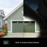 Home Zone Security 3000-Lumen Twin-Head Halo Dual-Brightness LED Security Floodlight