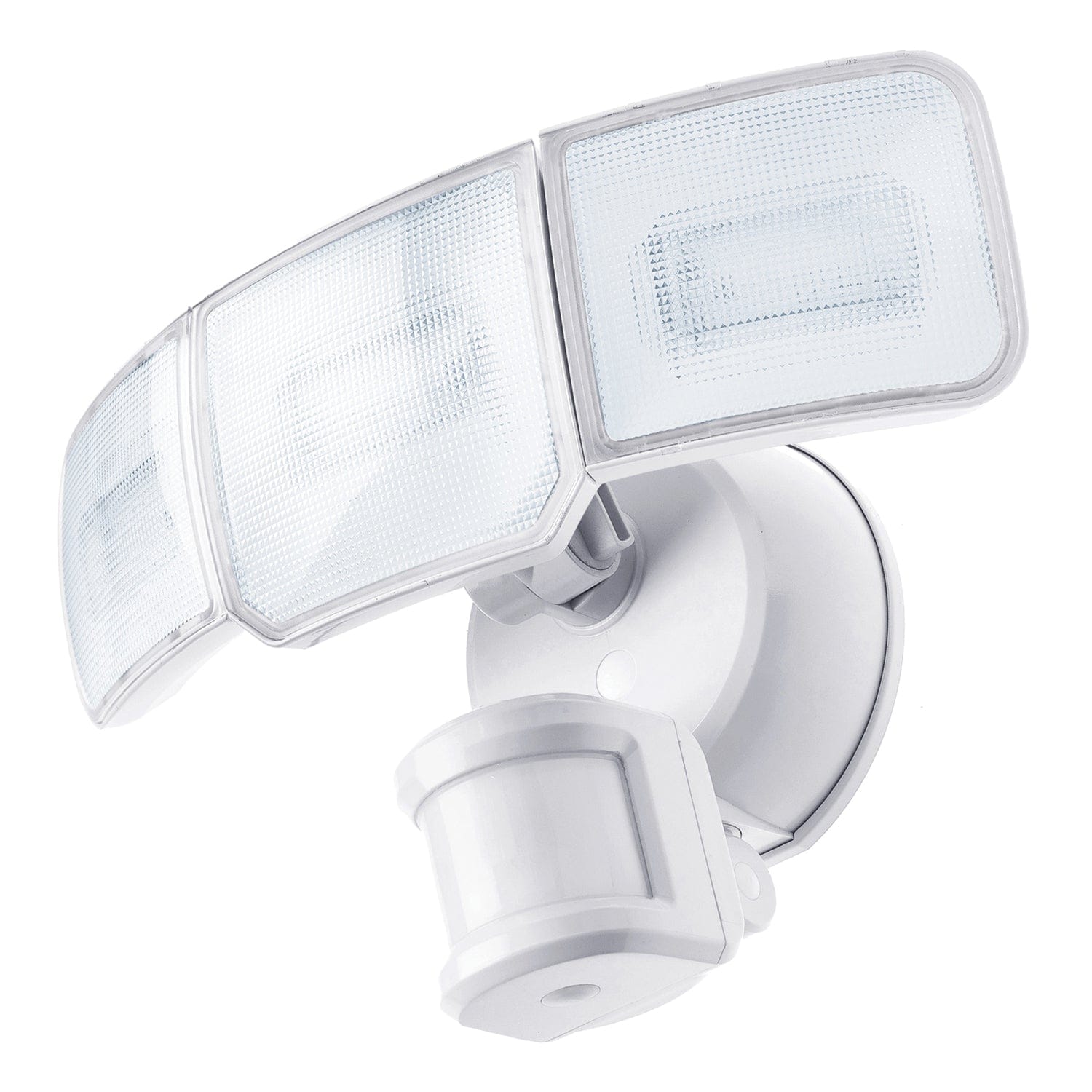 Home Zone Security Smart SMD 3-Light Motion Sensing LED Outdoor Flood Light, 3500 Lumens