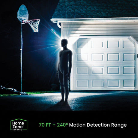 Home Zone Security 3500-Lumen Triple-Head Ultrabright LED Security Light