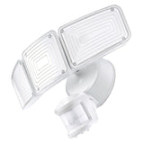 Home Zone Security SMD 240° 3-Light Motion-Sensing Intergrated Linkable LED Flood Light, 5000 Lumens