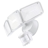 Home Zone Security SMD 240° 3-Light Motion-Sensing Intergrated Linkable LED Flood Light, 5000 Lumens
