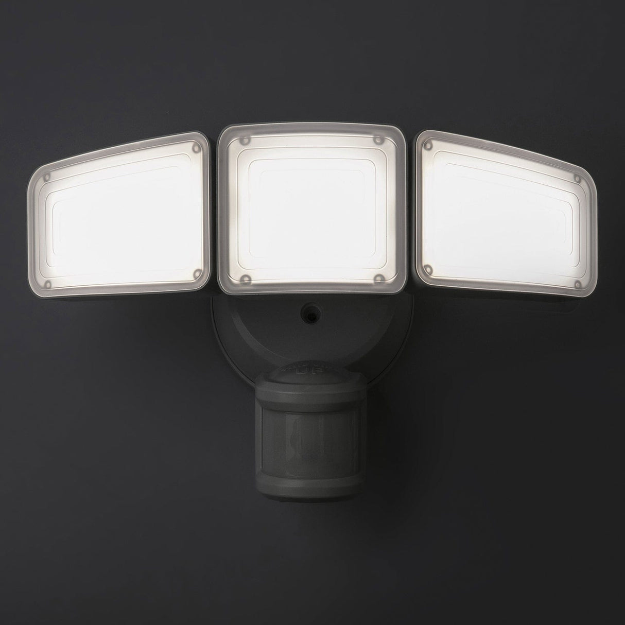 Home Zone Security SMD 240° 3-Light Motion-Sensing Intergrated Linkable LED Flood Light, 5000 Lumens