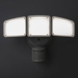 Home Zone Security SMD 240° 3-Light Motion-Sensing Intergrated Linkable LED Flood Light, 5000 Lumens