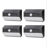 Home Zone Security Mesh-Linkable Solar SMD LED Security Wall Light, 800 Lumens, 4 Pack