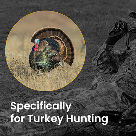 Arrowhead Outdoor Low-Profile Portable Folding Turkey Hunting Blind Chair with Padded Armrests, Mesh Seat, No-Sink Feet, and Carrying Bag