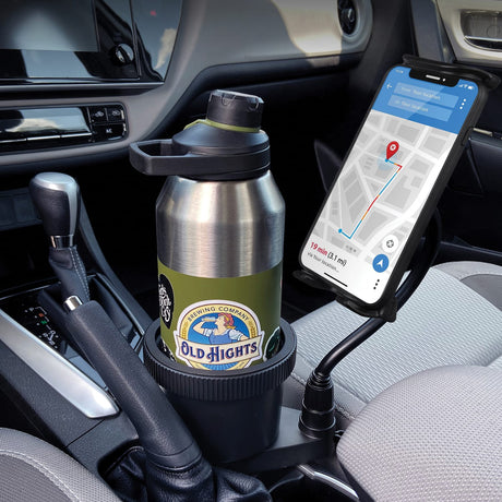 ToughTested Tough and Thirsty Big Mouth Cupholder Mount with Universal Phone, GPS, and Tablet Grip