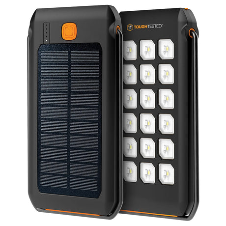 ToughTested Portable Power Pack, 10000-mAh, LED Solar with Light