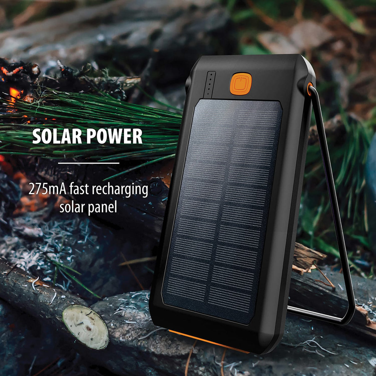 ToughTested Portable Power Pack, 10000-mAh, LED Solar with Light