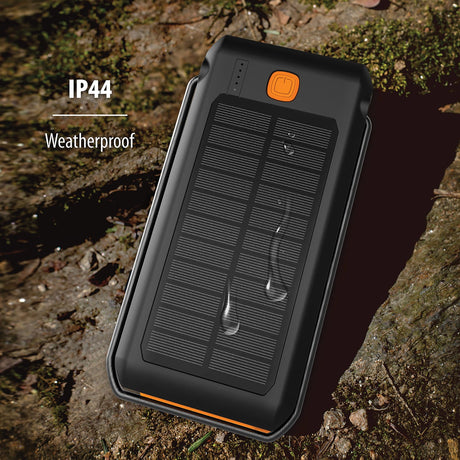 ToughTested Portable Power Pack, 10000-mAh, LED Solar with Light