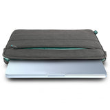 Urban Factory 15/16-In. GREENEE Eco-Friendly Reinforced Notebook Sleeve, Multiple Compartments, 15/16 In.