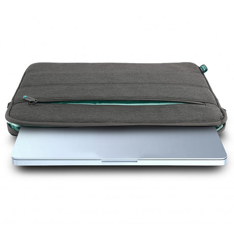 Urban Factory 15/16-In. GREENEE Eco-Friendly Reinforced Notebook Sleeve, Multiple Compartments, 15/16 In.
