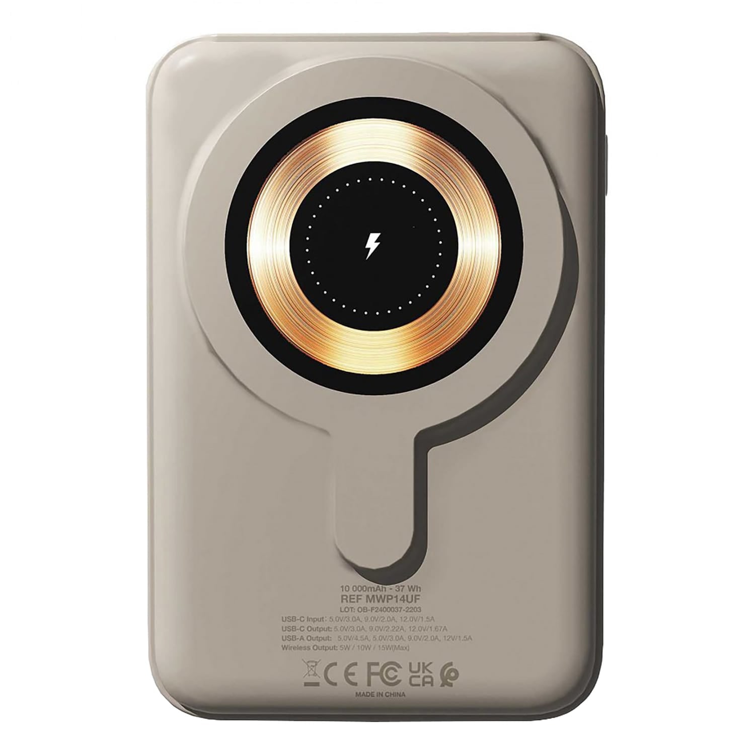 Urban Factory MAGNEE Power Wireless Magnetic Power Bank, 10000 mAh, MagSafe Compatible, String