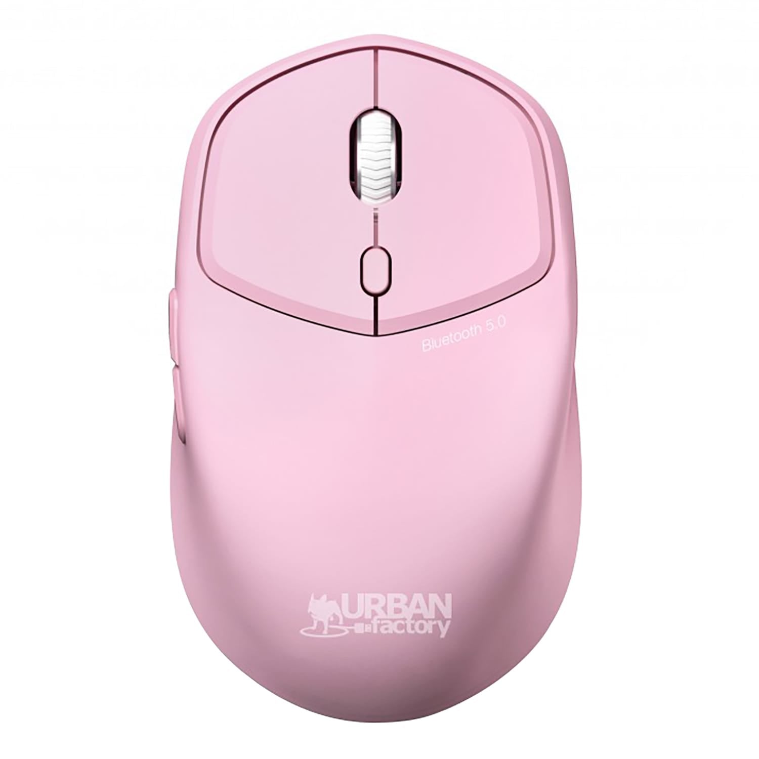 Urban Factory ONLEE COLOR Wireless 1600 DPI Ambidextrous Mouse, 6 Buttons, Bluetooth, Light Pink