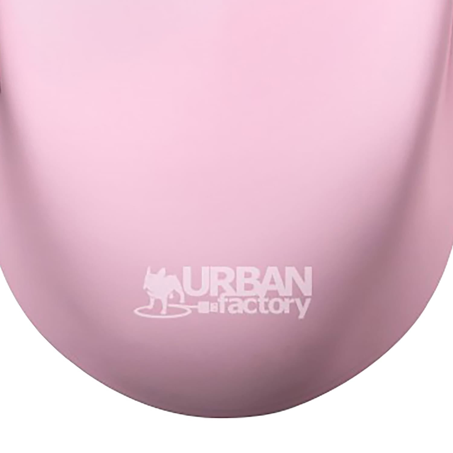 Urban Factory ONLEE COLOR Wireless 1600 DPI Ambidextrous Mouse, 6 Buttons, Bluetooth, Light Pink
