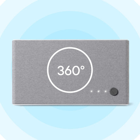 One For All Amplified Indoor Digital TV Antenna, Ultimate Gray Fabric, with up to 60-Mile Reception Range, 14460