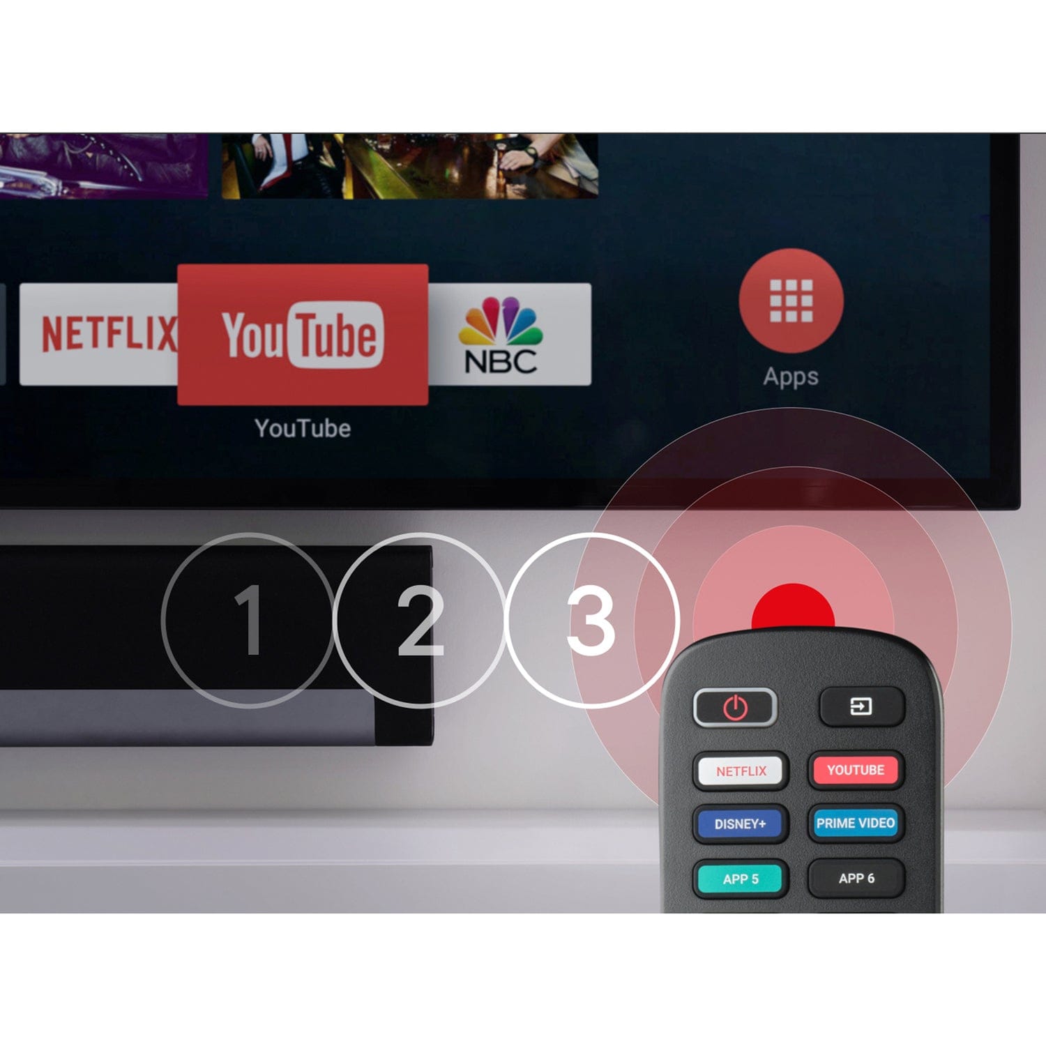 One For All Replacement Remote for Roku TVs