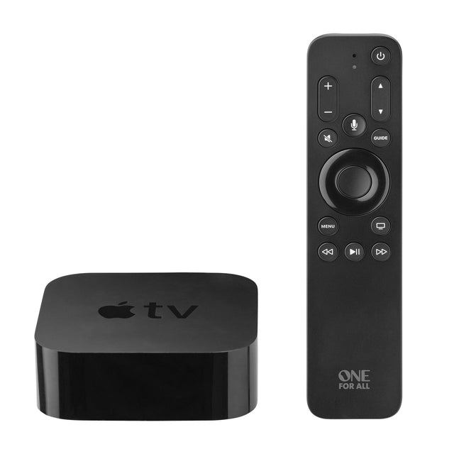 One For All URC1110 3-Device Apple TV Remote, Black