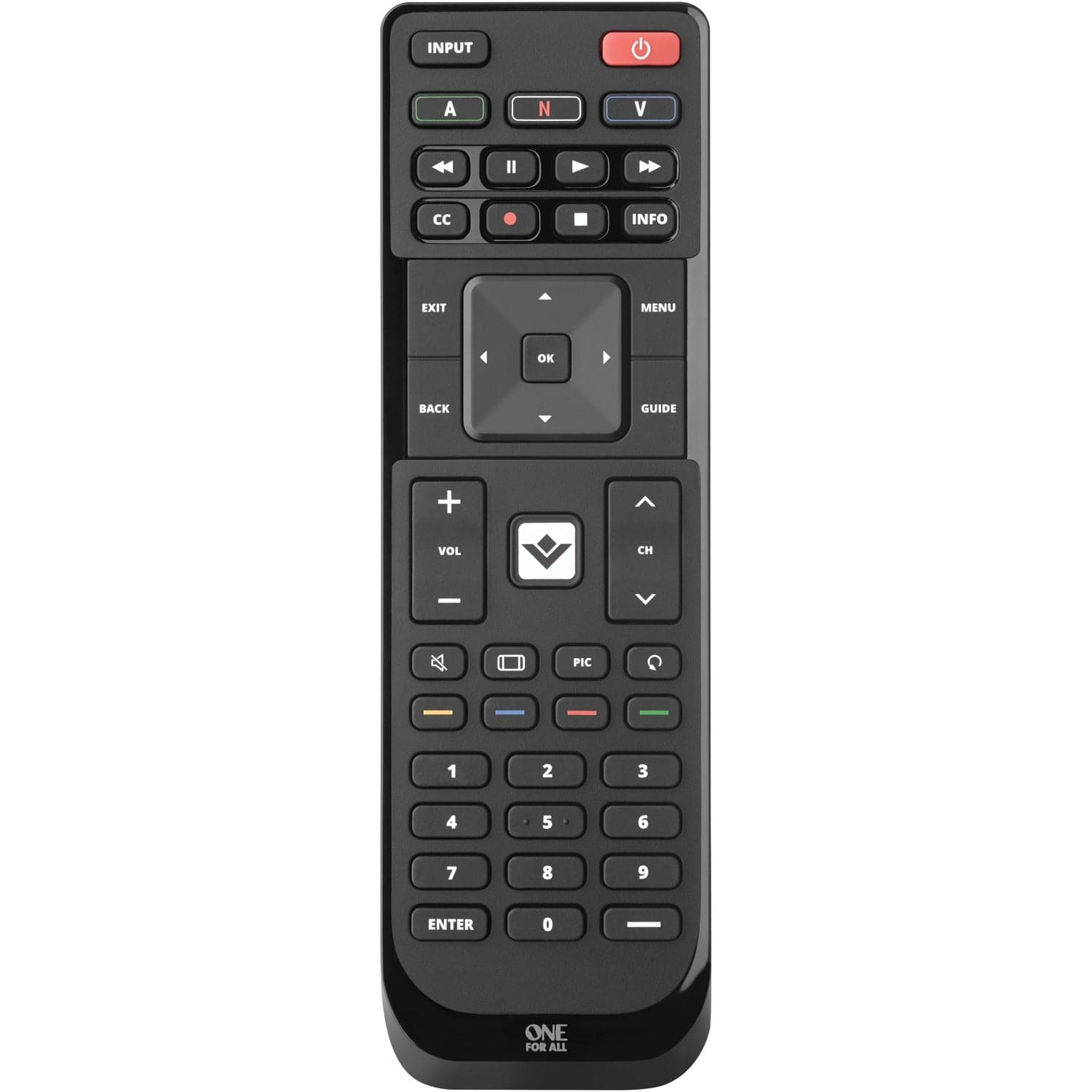 One For All Replacement Remote for Vizio TVs