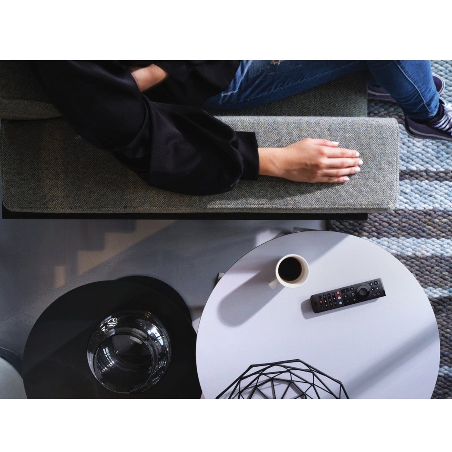 One For All Smart Streamer 5-Device Backlit Universal Remote, Black