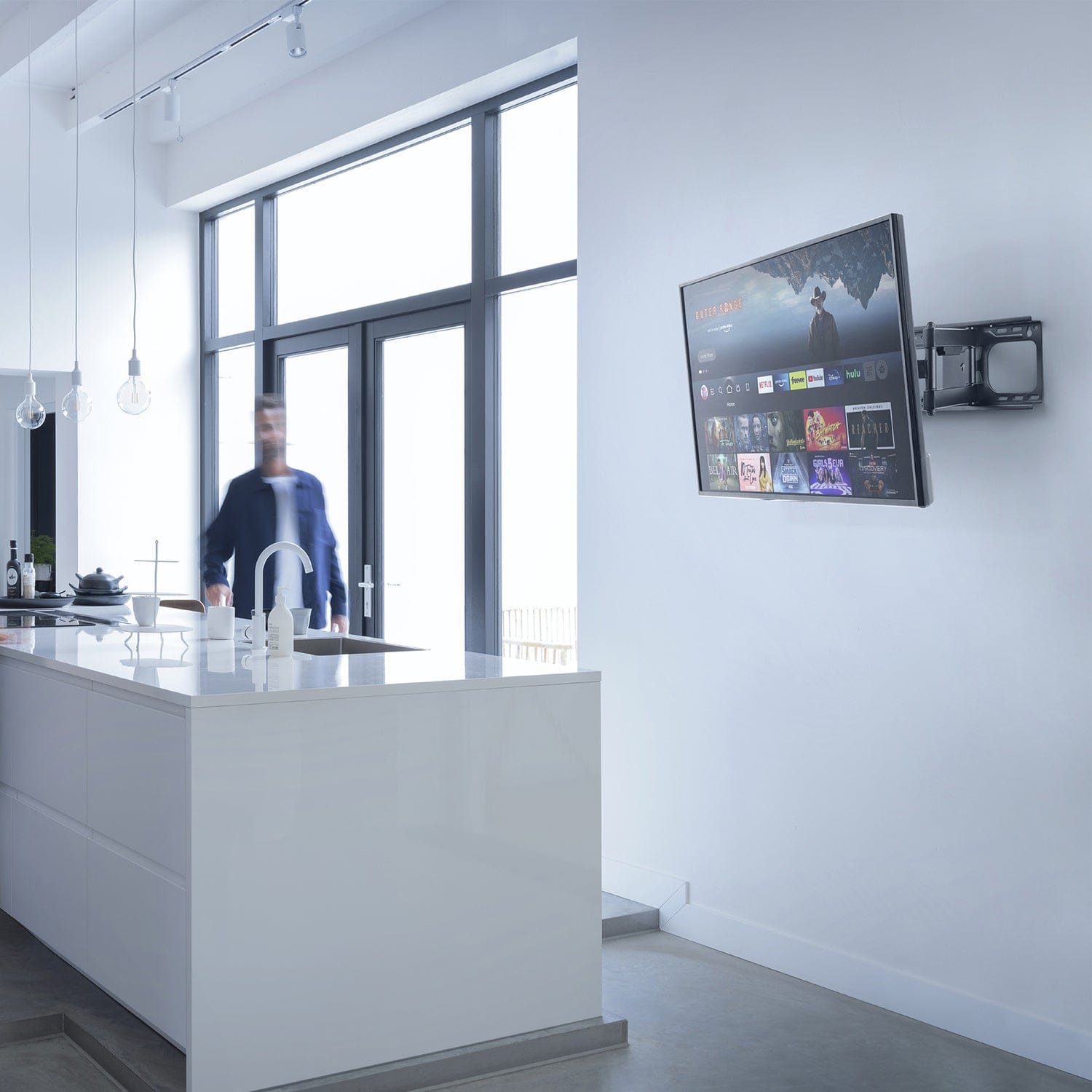 One For All SOLID Series 42-In. to 100-In. Universal Full-Motion TV Wall Mount