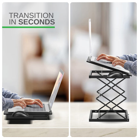 Uncaged Ergonomics CD4 Adjustable Standing Desk Converter for Laptops