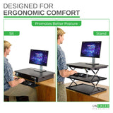 Uncaged Ergonomics CHANGEdesk Adjustable Standing Desk Converter