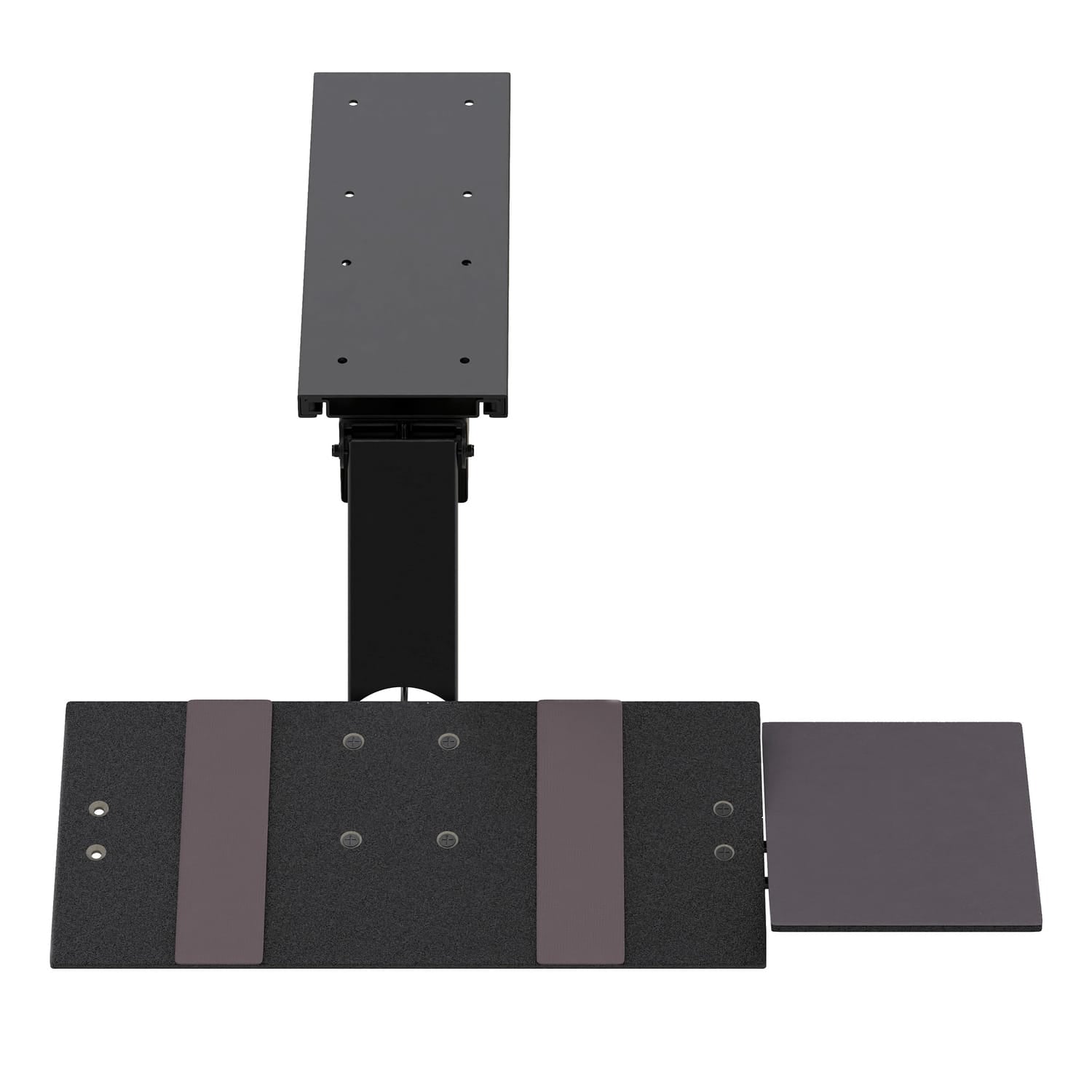 Uncaged Ergonomics KT2 Under-Desk Slide-Out Ergonomic Keyboard Tray for Standing Desks with Ambidextrous Mouse Tray, Black