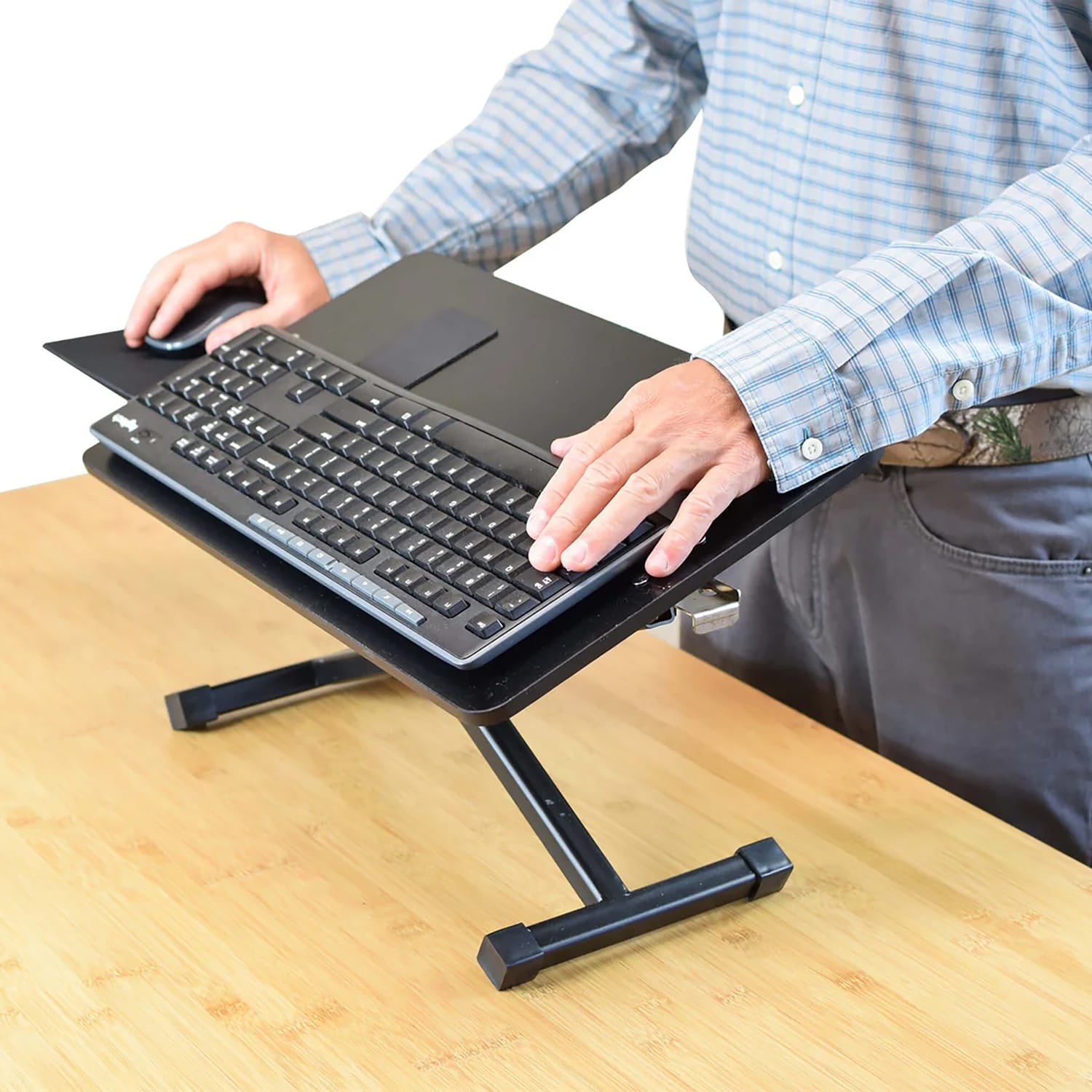 Uncaged Ergonomics KT3 Computer Keyboard Riser Stand for Desk
