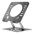 Uncaged Ergonomics Adjustable Swivel Laptop Stand for Desk, Space Gray