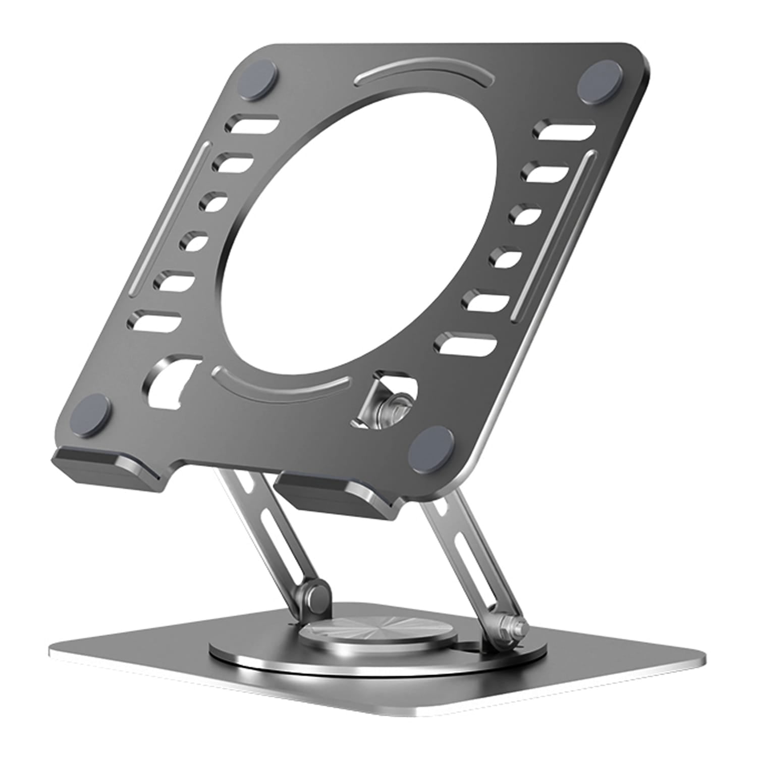 Uncaged Ergonomics Adjustable Swivel Laptop Stand for Desk, Space Gray