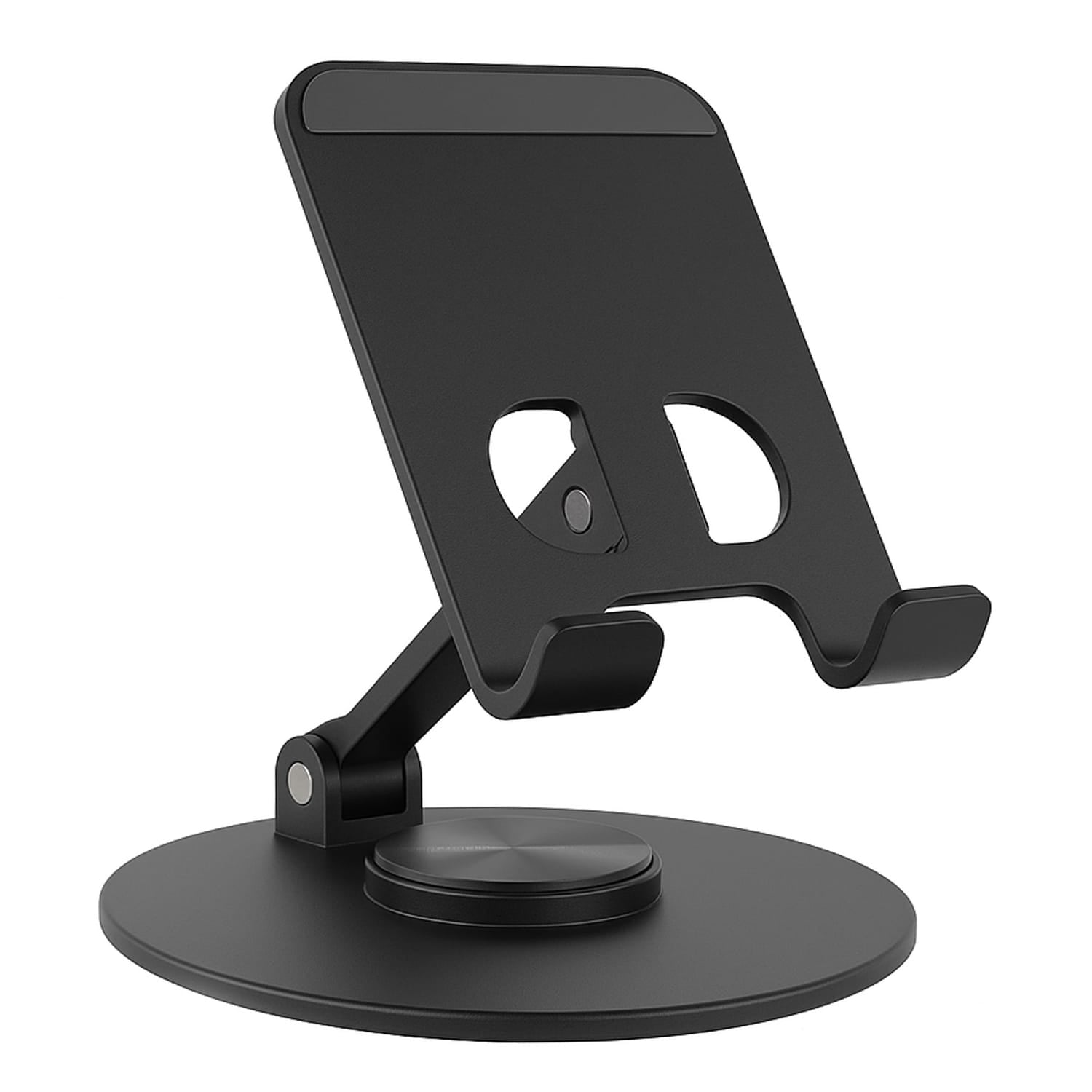Uncaged Ergonomics 360° Swivel and Multi-Angle Tilt Phone Stand, Black