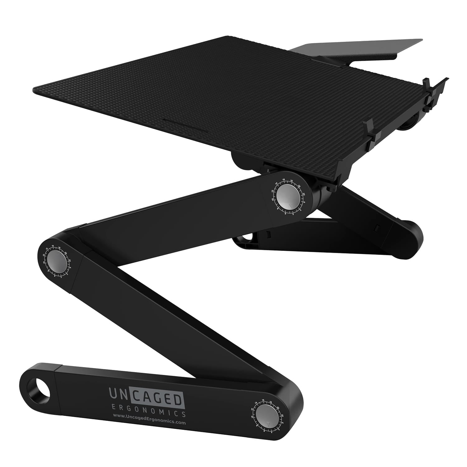 Uncaged Ergonomics WorkEZ Adjustable Keyboard Riser Stand for Desktop, Black
