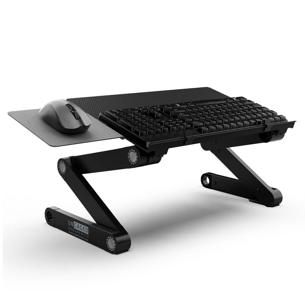 Uncaged Ergonomics WorkEZ Adjustable Keyboard Riser Stand for Desktop, Black