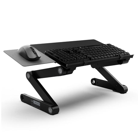 Uncaged Ergonomics WorkEZ Adjustable Keyboard Riser Stand for Desktop, Black