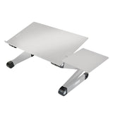 Uncaged Ergonomics WorkEZ Adjustable Keyboard Riser Stand for Desktop, Silver
