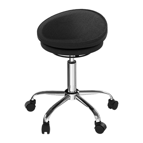 Uncaged Ergonomics Wobble Stool Air Adjustable-Height Rolling Balance Stool, Black