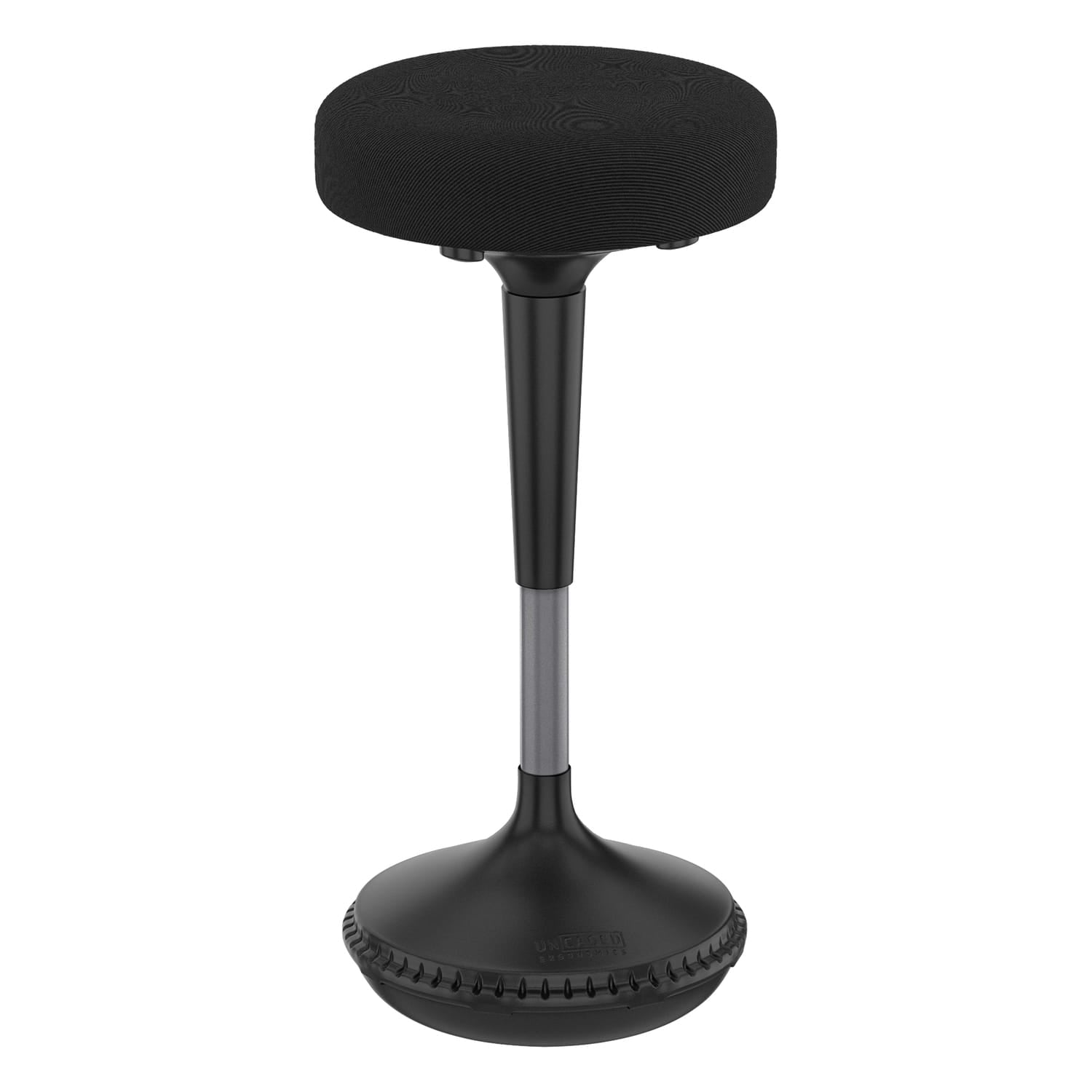 Uncaged Ergonomics Wobble Stool Adjustable-Height Standing Desk and Balance Stool, Black
