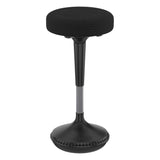 Uncaged Ergonomics Wobble Stool Adjustable-Height Standing Desk and Balance Stool, Black